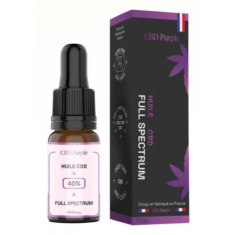 Huile CBD full spectrum 40% | CBD Purple