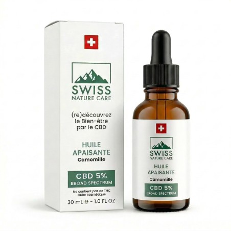 Huile CBD Apaisante 5% | Swiss Nature Care
