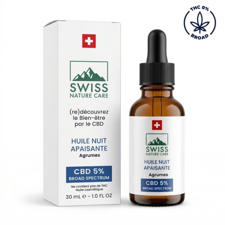 Huiles CBD Nuit 5% | Swiss Nature Care